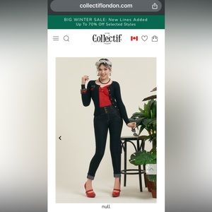 NWT Collectif Rebel Kate Denim Jeans